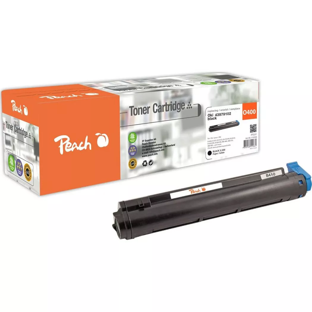 Peach – Toner Oki 43979102 Black, One Size