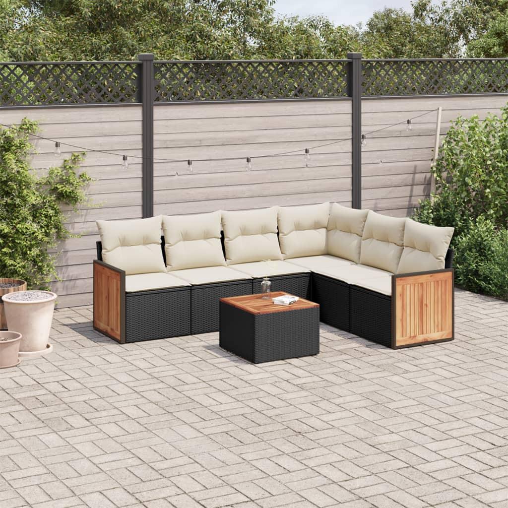 VidaXL set divano da giardino Polirattan  