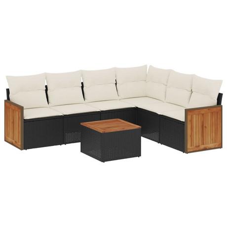 VidaXL set divano da giardino Polirattan  