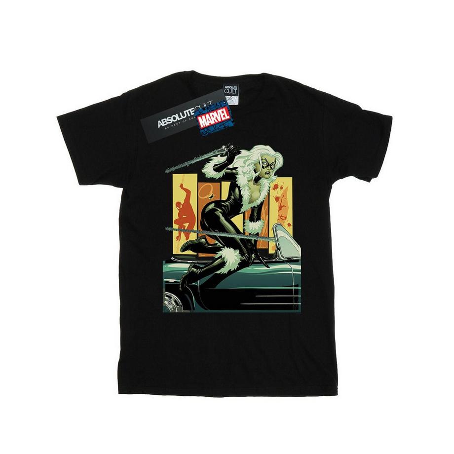 MARVEL Black Cat T-Shirt Imprimé Graphique  
