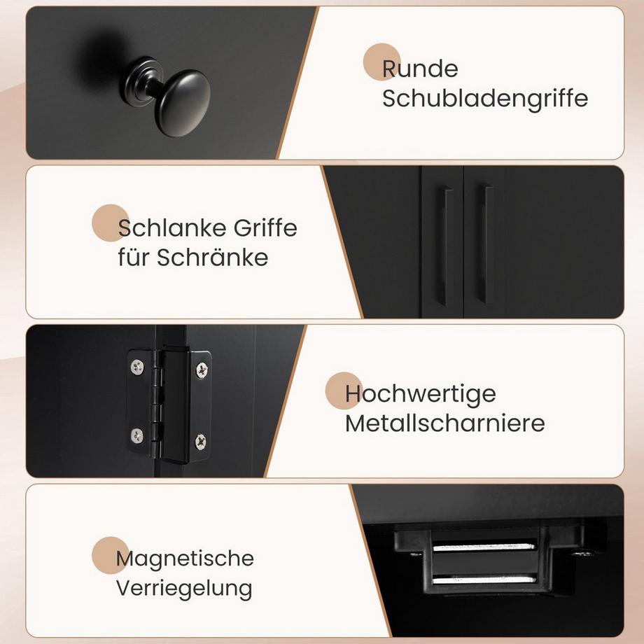 Northix Mobiletto da bagno con cassetto  