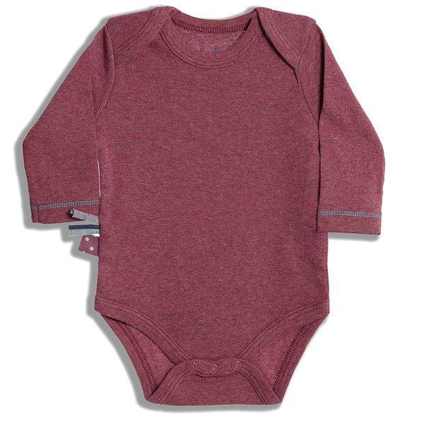 Image of Langarm-body Unisex Bordeaux 12-18M