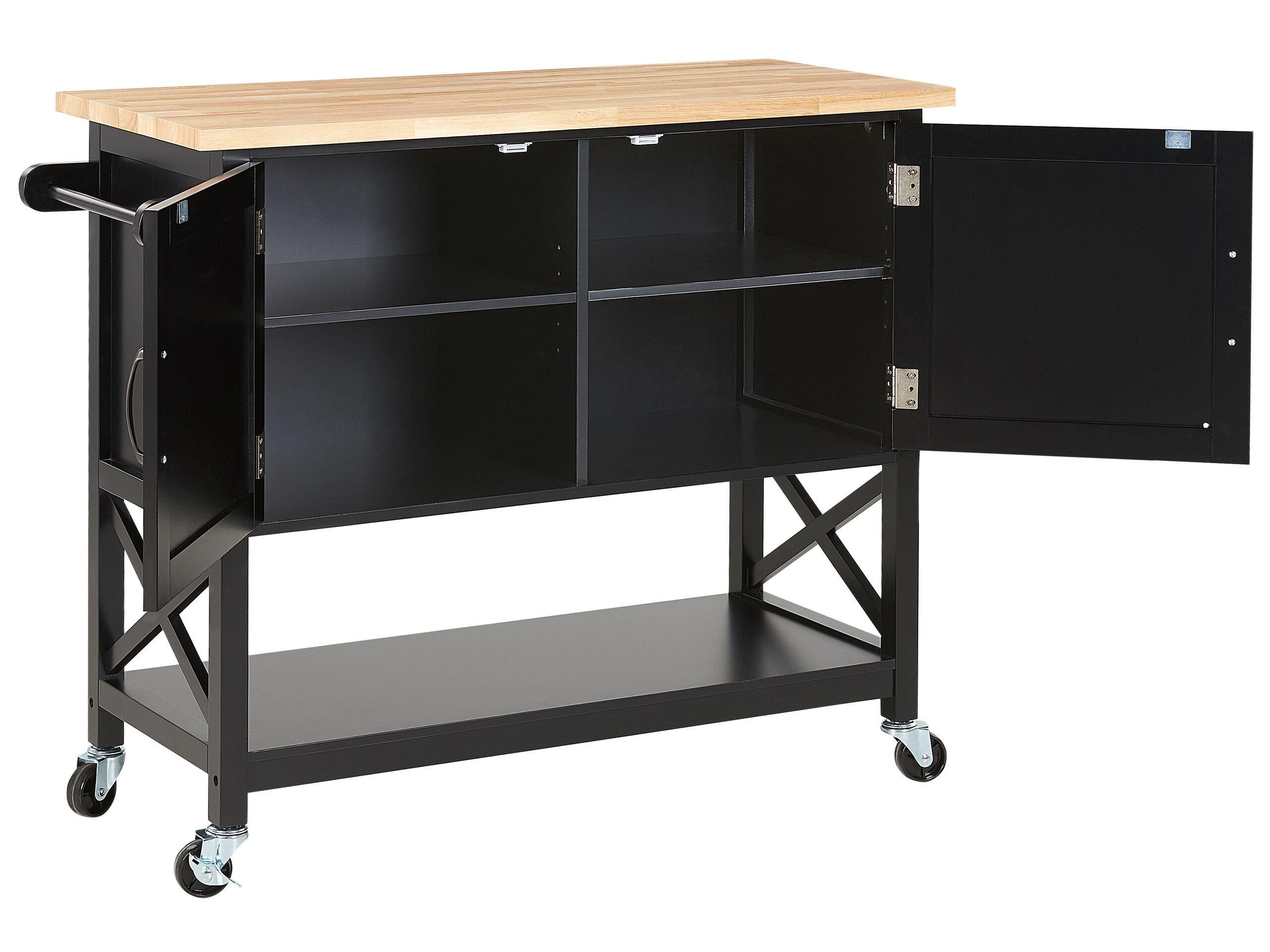 Beliani Servierwagen aus MDF-Platte Modern MELE  