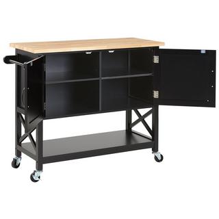 Beliani Servierwagen aus MDF-Platte Modern MELE  