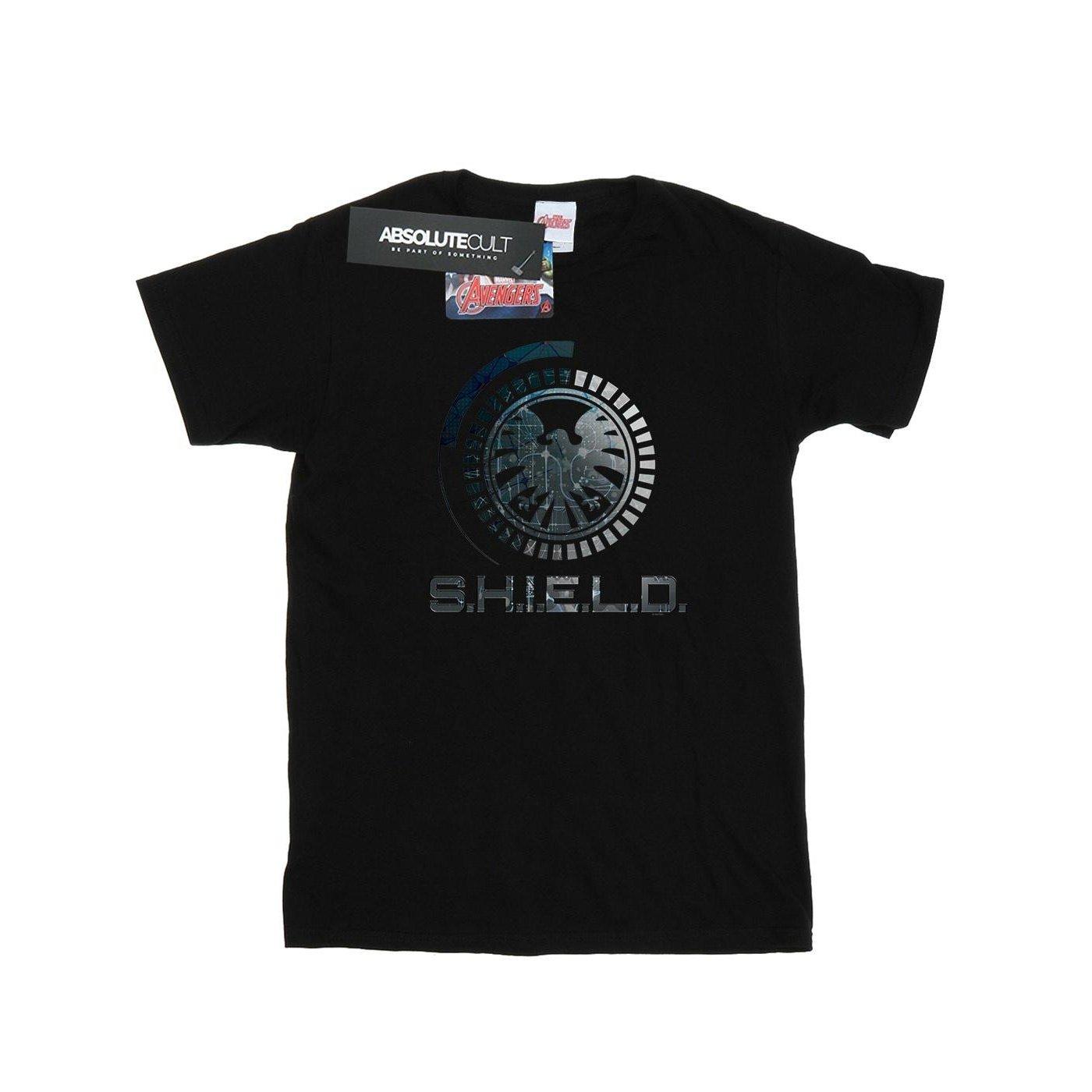 Image of Agents Of Shield Circuits Tshirt Damen Schwarz XXL