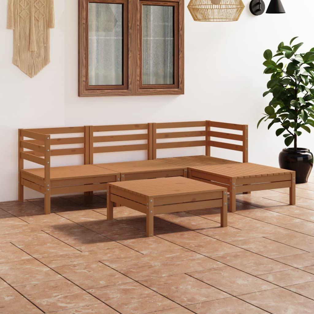 VidaXL Mobilier de jardin bois de pin  