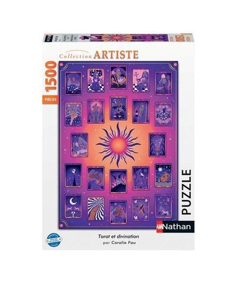 Image of Puzzle 1500 Teile Tarot und Wahrsagerei Coralie Fau Multicolor