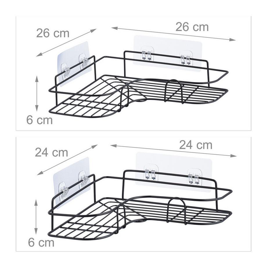 B2X Piatto doccia senza foratura, set da 2  