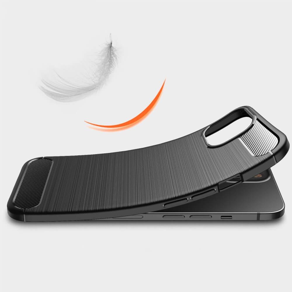 Cover-Discount  iPhone 14 Plus - Metall Carbon Look Hülle 