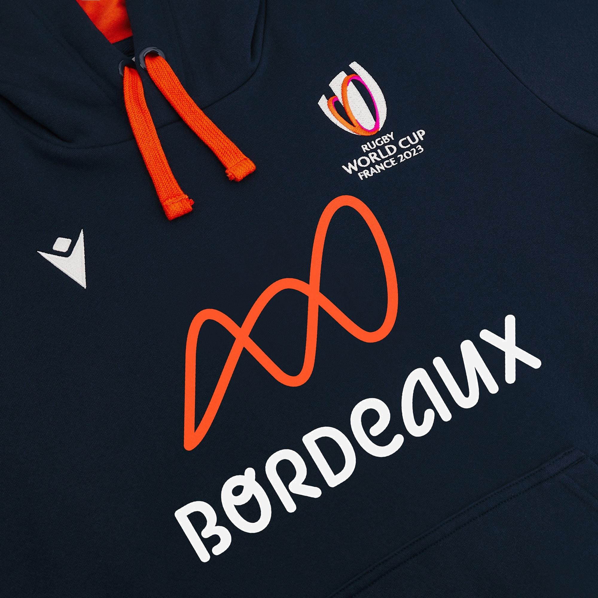 macron  sweatshirt à capuche rwc france 2023 bordeaux 