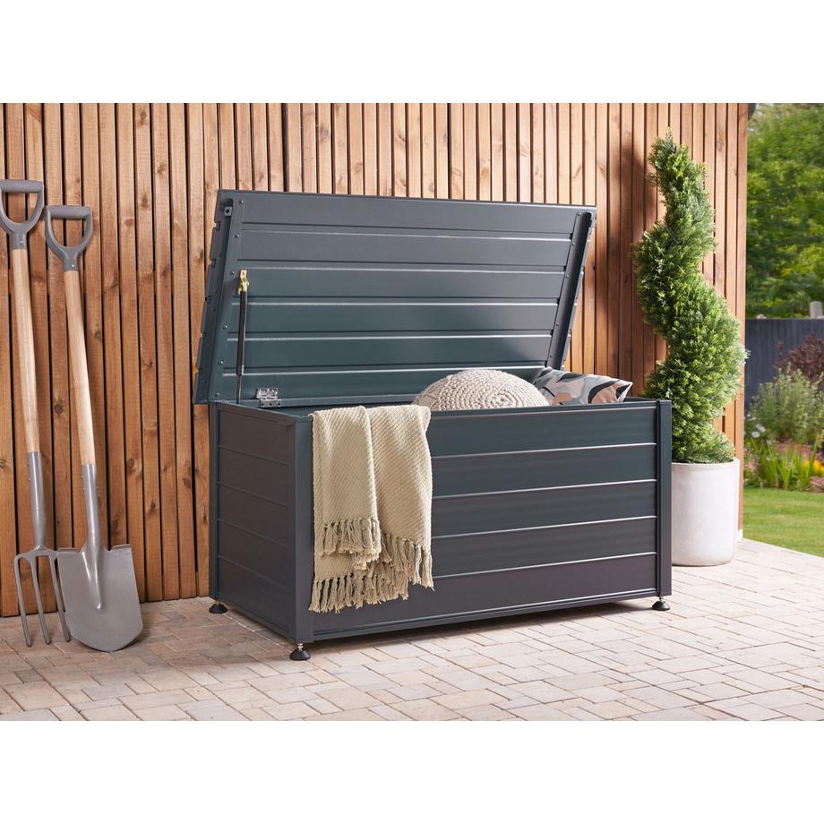 Beliani Aufbewahrungsbox aus Aluminium  CAMPALTO  