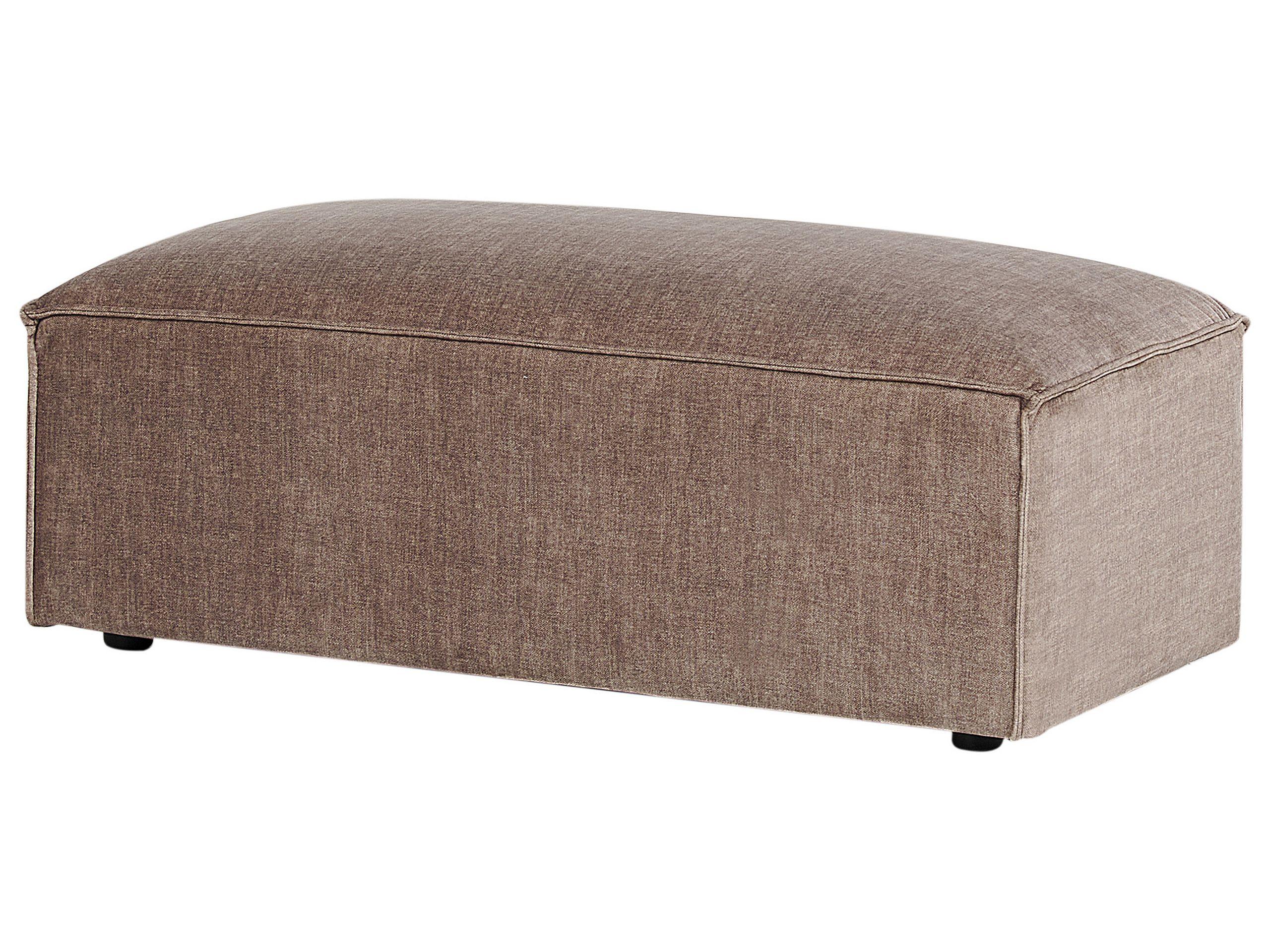 Beliani Canapé avec pouf en Polyester Moderne HELLNAR  