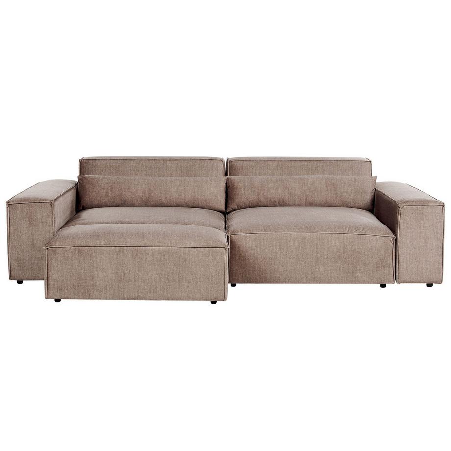 Sofa mit Ottomane aus Stoff Skandinavisch HELLNAR