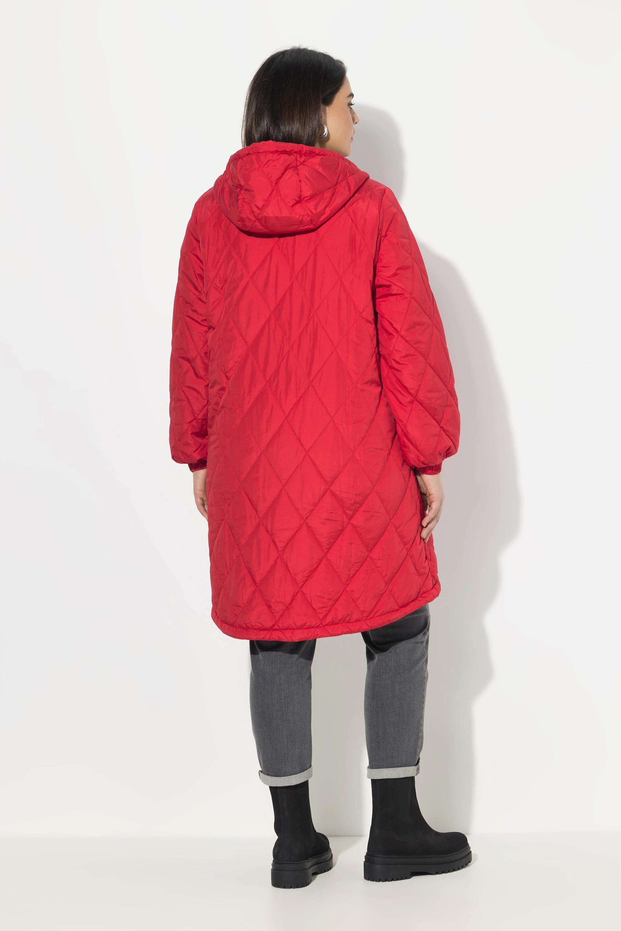 Ulla Popken  Manteau matelassé léger, imperméable, fermeture éclair à double sens 