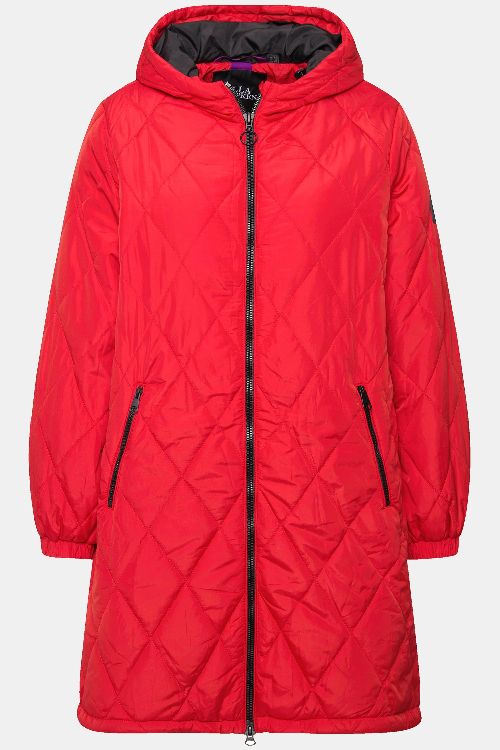 Ulla Popken  Manteau matelassé léger, imperméable, fermeture éclair à double sens 