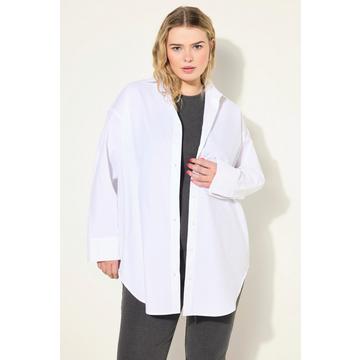 Bluse, oversized, Rücken-Knopfleiste, Langarm