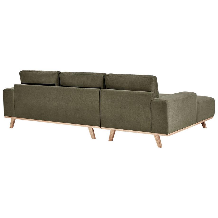 Beliani Ecksofa aus Stoff Skandinavisch NORA  