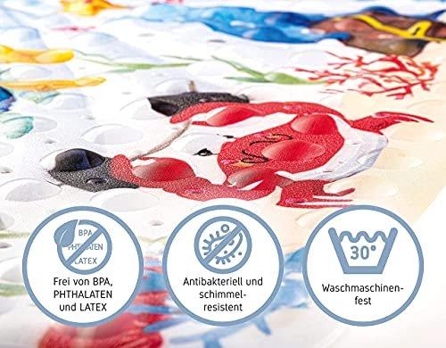 Activity-board Zirkus Aquarelli - Badewannenmatte für Kinder | Premium Antirutschmatte Badewanne 100x40cm |  
