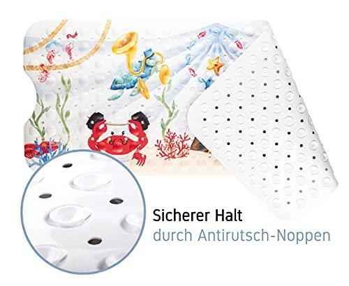 Activity-board Zirkus Aquarelli - Badewannenmatte für Kinder | Premium Antirutschmatte Badewanne 100x40cm |  