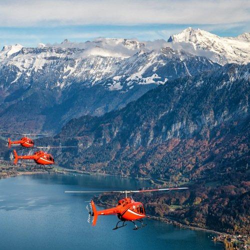 Image of Helikopterflug Über Den Thunersee - 30 Minuten (für 1 Person) Unisex