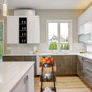 Northio Carrello di servizio in bambù  