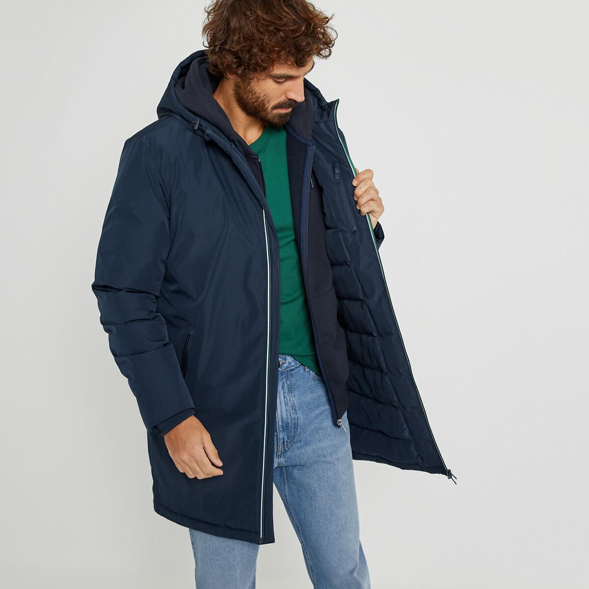 La Redoute Collections  Lange Übergangsjacke mit fester Kapuze 