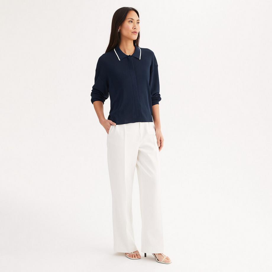 La Redoute Collections Cardigan Col Polo Maille Fine  