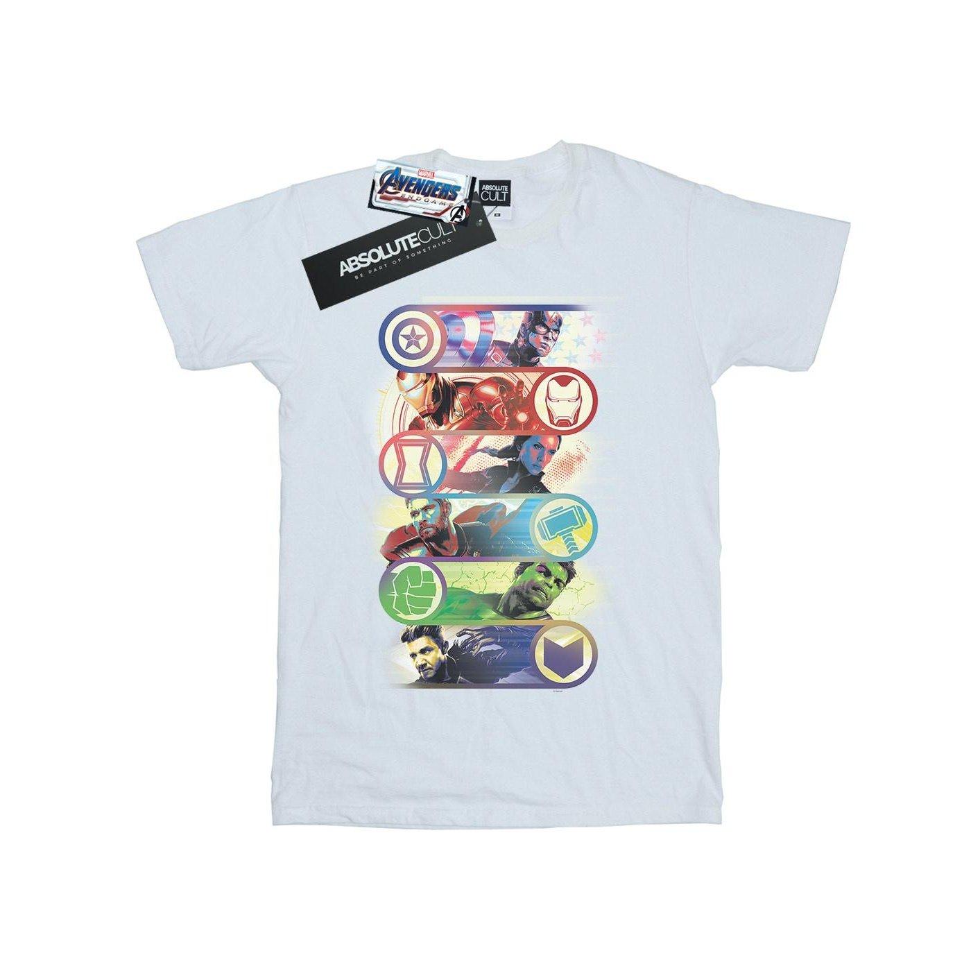 Image of Avengers Endgame Original Heroes Tshirt Damen Weiss L