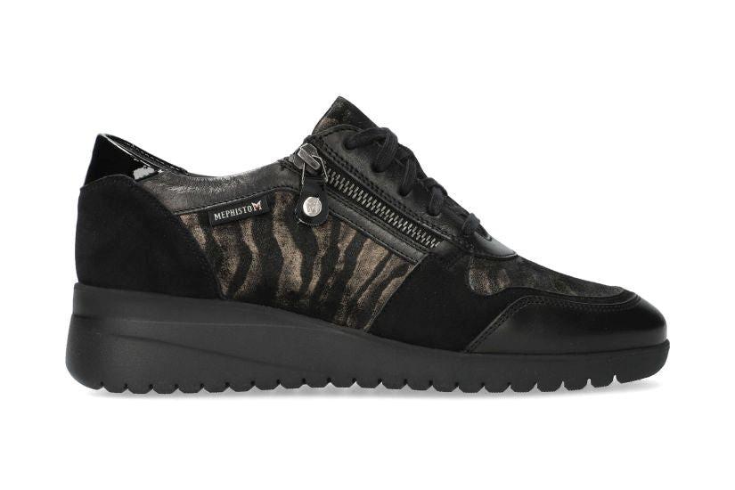 Image of Iasmina - Leder Sneaker Damen Schwarz 37