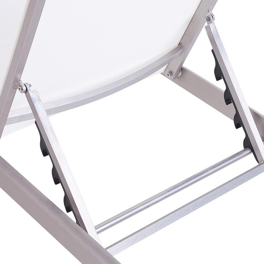 Beliani Sonnenliege aus Aluminium  FOSSATO  