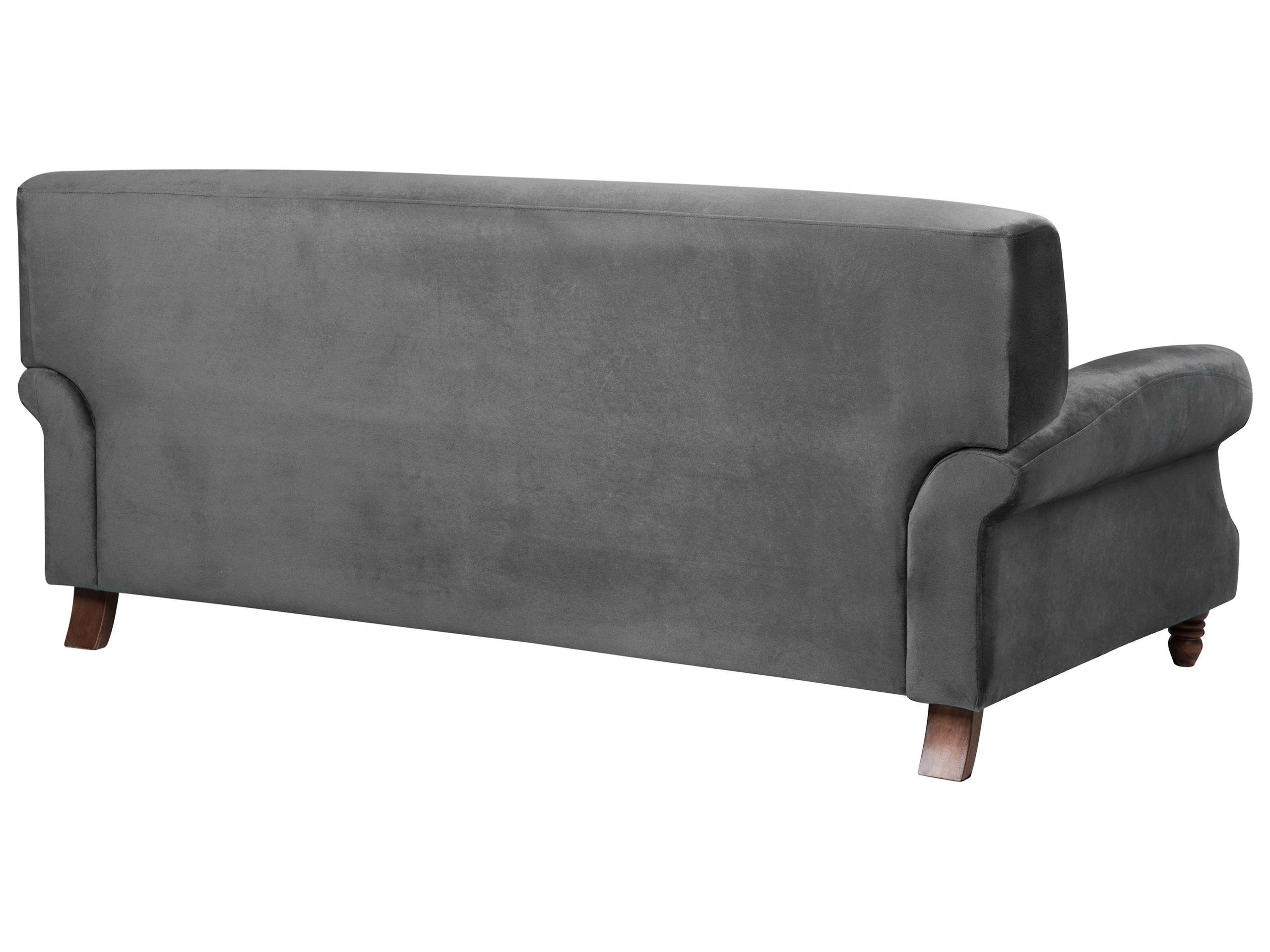 Beliani 2 Sitzer Sofa aus Samtstoff Glamourös EIKE  