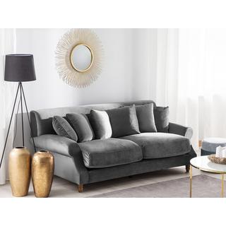 Beliani 2 Sitzer Sofa aus Samtstoff Glamourös EIKE  