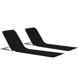 VidaXL Chaise de plage tissu  