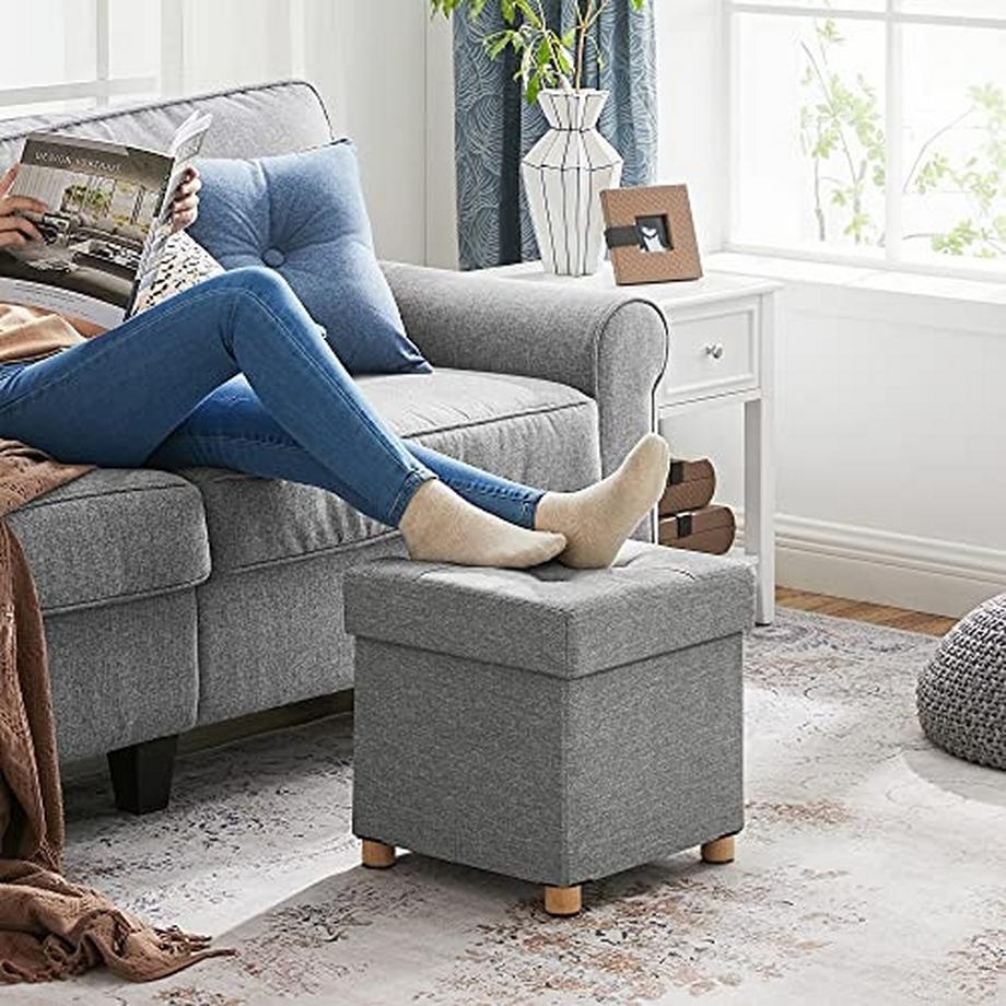 Pricenet Elegante Aufbewahrungsbank mit gesteppter Oberfläche und 300 kg Tragkraft  