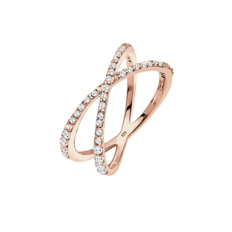Elli  Ring Kreuz Zirkonia 