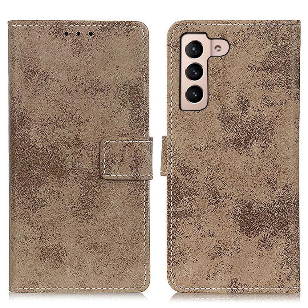 Cover-Discount  Galaxy S22+ - Vintage Etui Wildleder Optik 