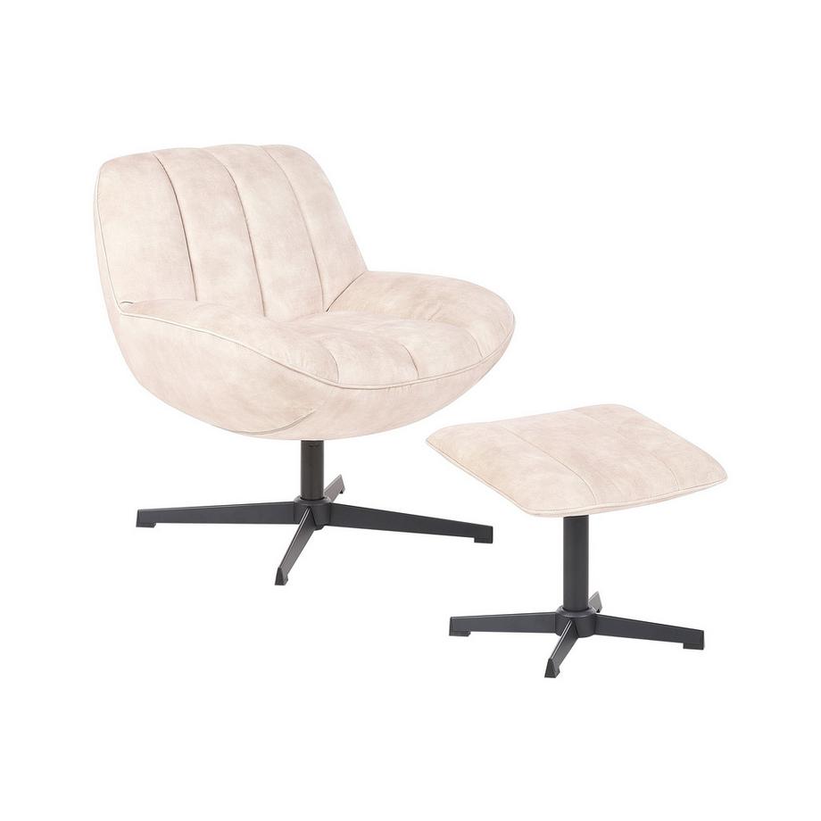 Fauteuil pivotant en Velours  LIA