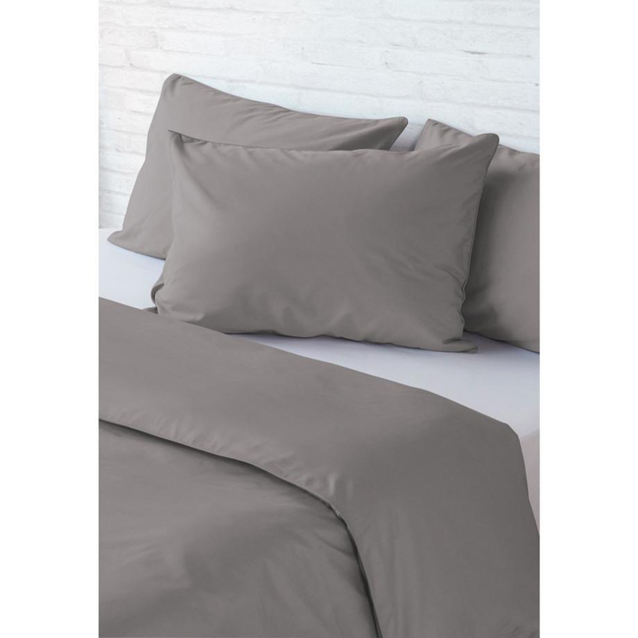 Living Home Uni Perkal Set de Linge de Lit  