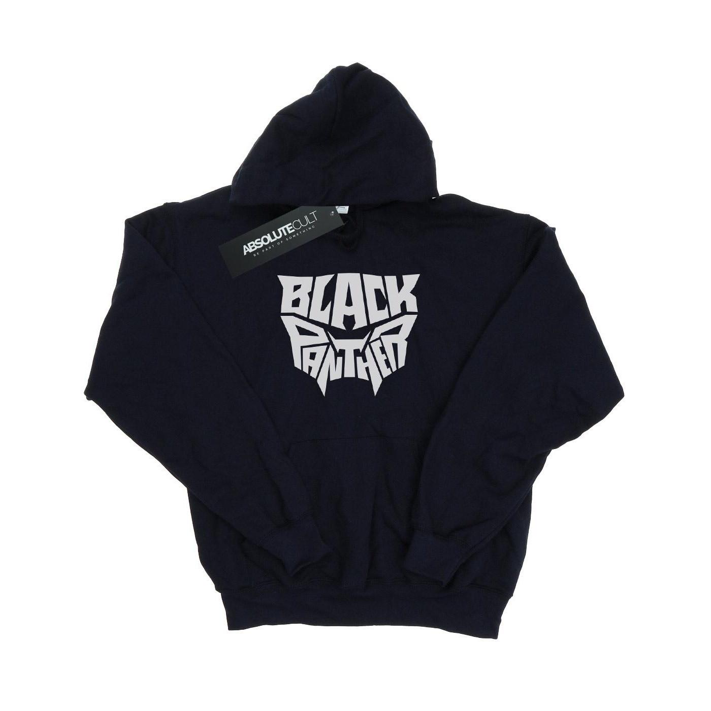 Image of Black Panther Worded Emblem Kapuzenpullover Jungen Marine 116