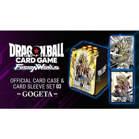 Bandai  Fusion World Offical Card Case and Sleeves Set 03 - Gogeta- Dragonball Super Card Game 