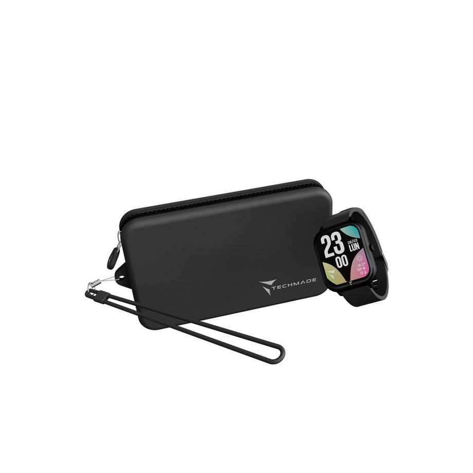 Techmade  Smart Watch Glow Black 