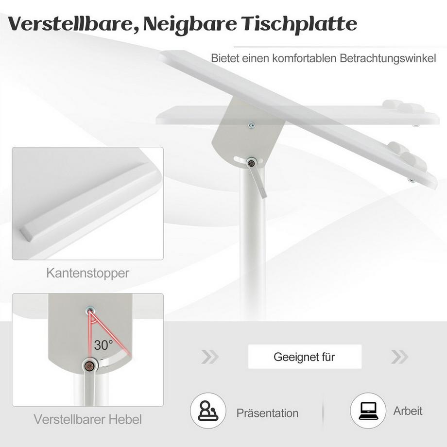 Northix Support de podium mobile réglable  