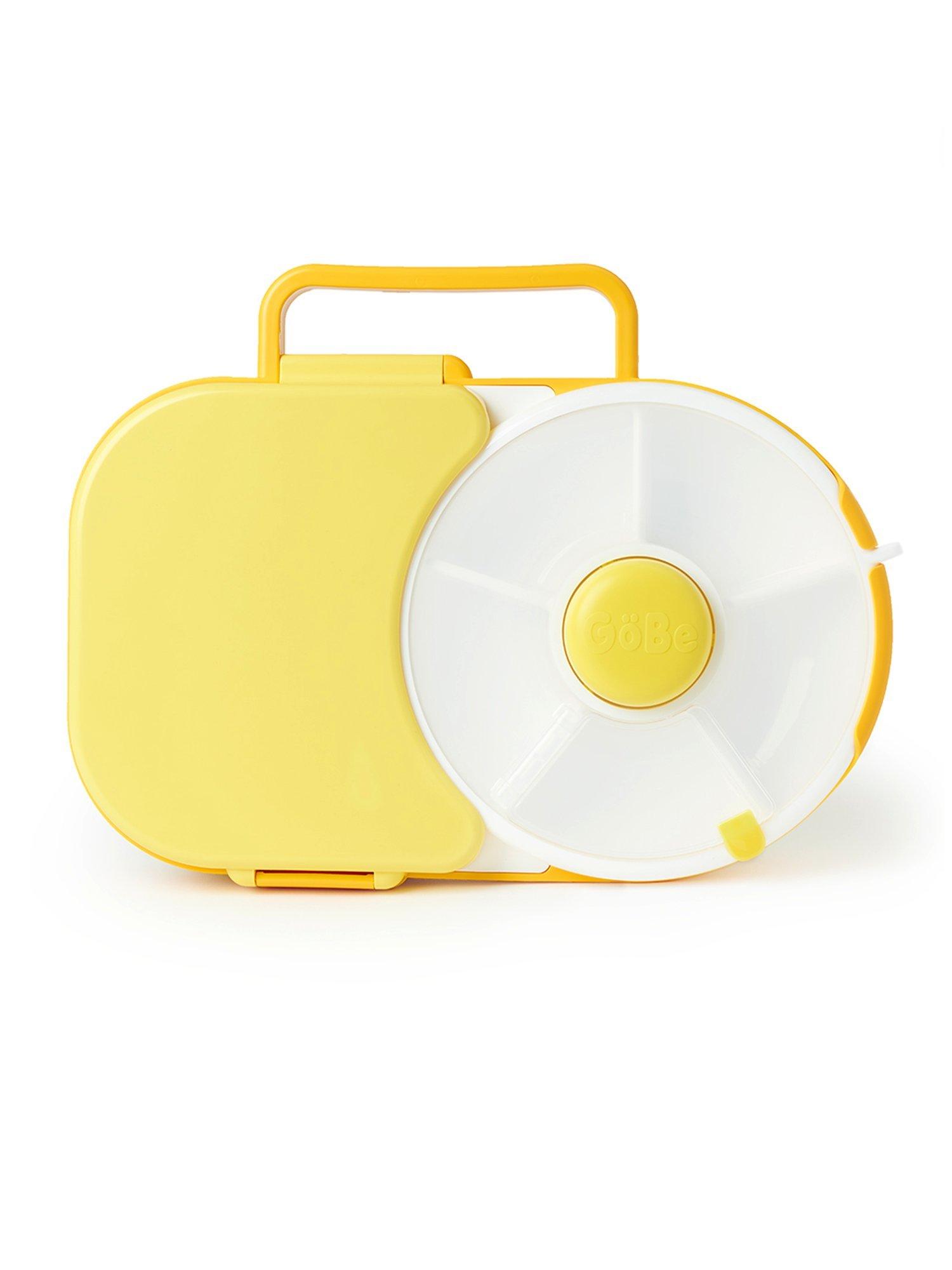 GöBe GöBe Lunchbox für Kinder mit Snackschleuder, Honey Yellow   