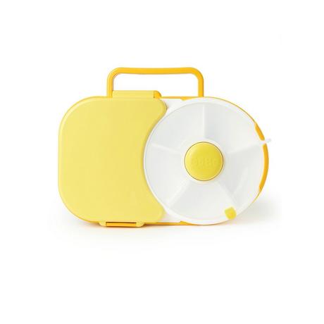 GöBe GöBe Lunchbox für Kinder mit Snackschleuder, Honey Yellow   