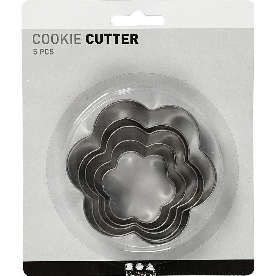 Creativ Company  Guetzli-Ausstecher-Set 5 Stück, Blume 