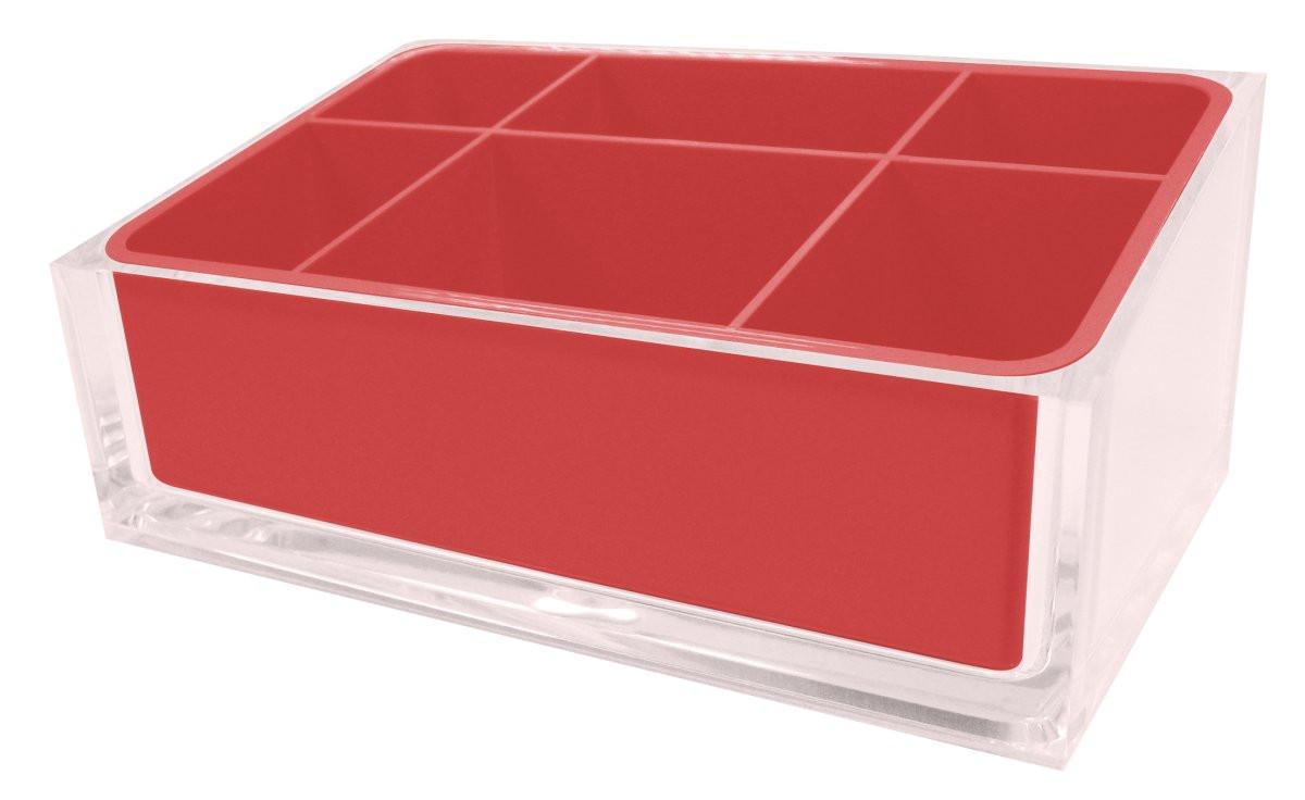 Image of Schminkablage Rainbow Damen Rot ONE SIZE