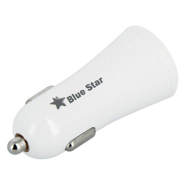 BLUE STAR  Chargeur Voiture 2A blanc charge rapide 