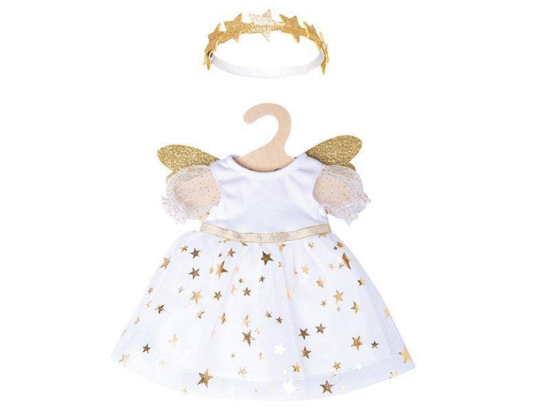 Image of Kleid Schutzengel mit Sternen-Haarband (28-35cm)