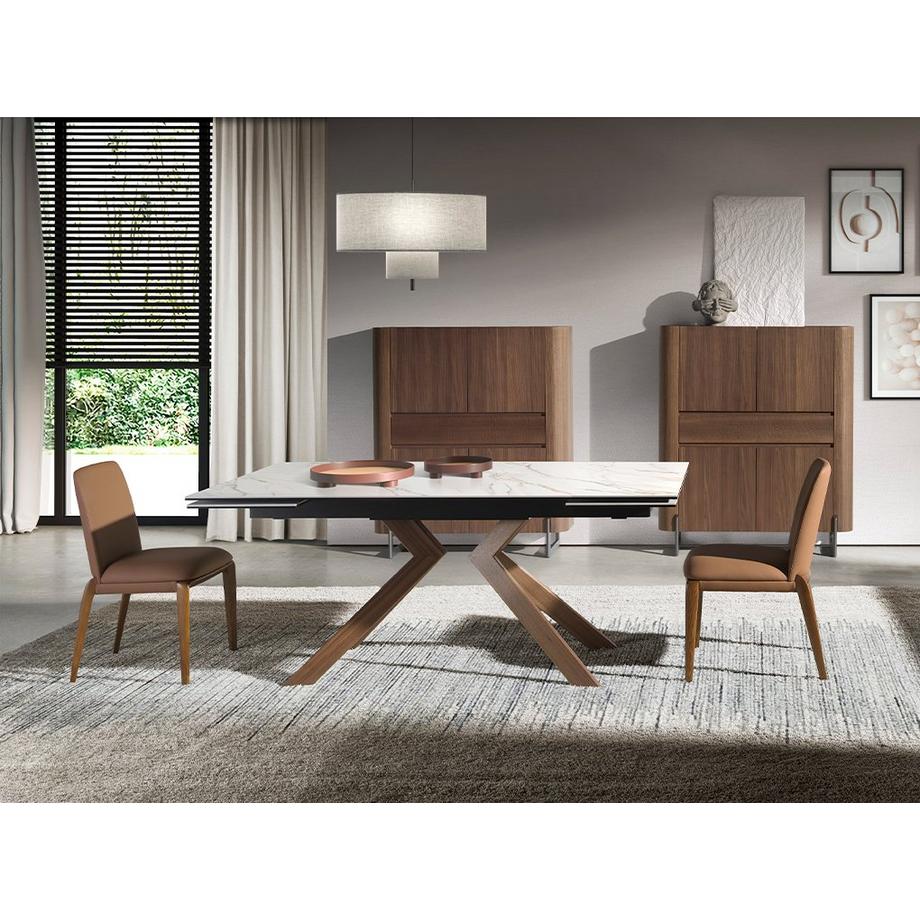 ANGEL CERDA Tavolo da pranzo allungabile rettangolare marmo porcellanato  