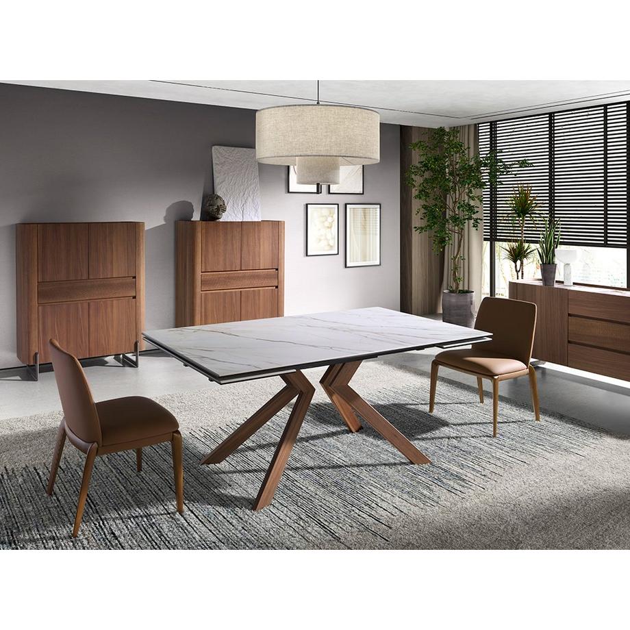 ANGEL CERDA Tavolo da pranzo allungabile rettangolare marmo porcellanato  